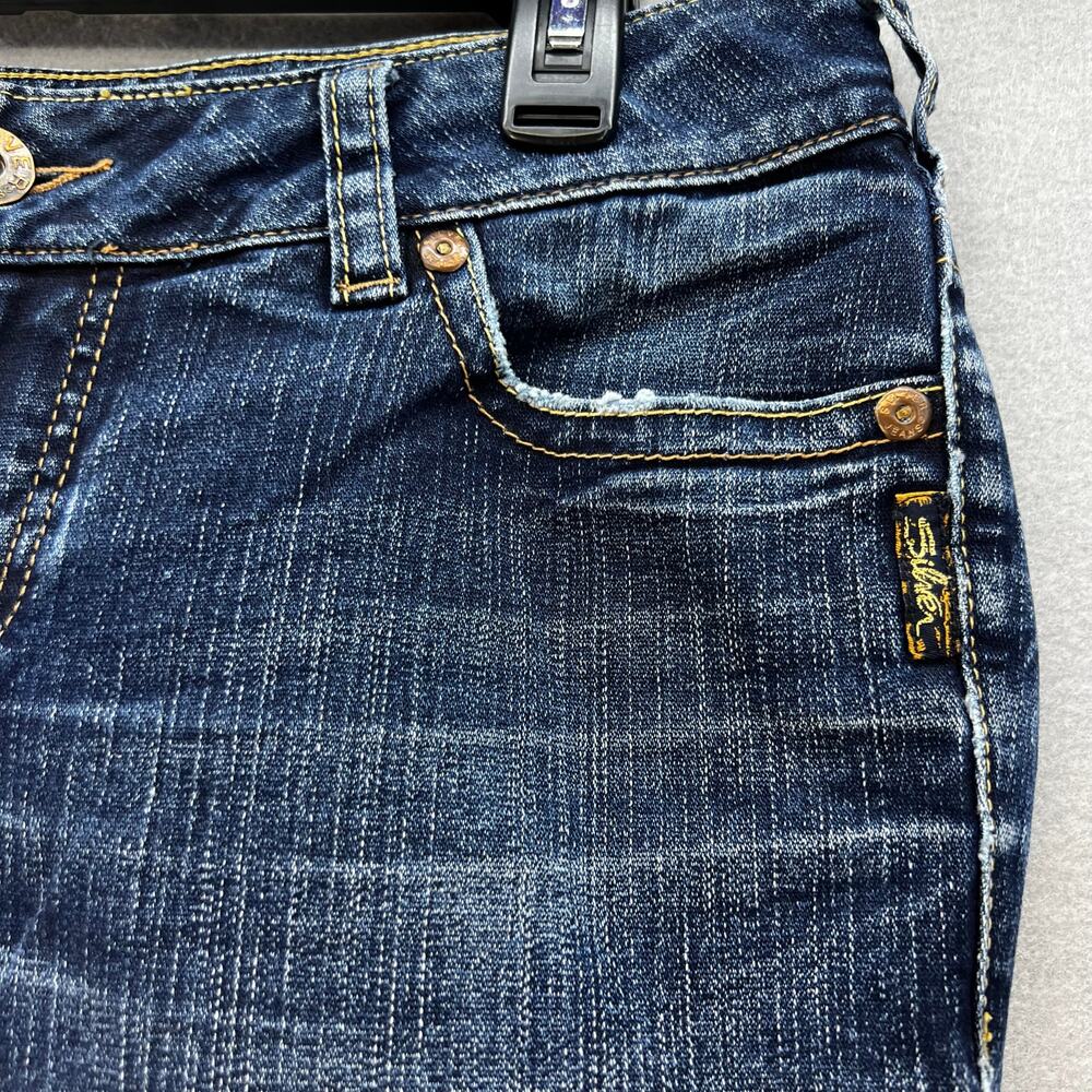 Silver Jean Co Jeans Women's 30x32 (10) Dark Blue Suki Bootcut Preppy Normcore - Picture 5 of 15